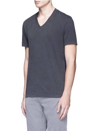 Front View - Click To Enlarge - JAMES PERSE - V-neck cotton T-shirt