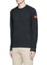 Front View - Click To Enlarge - JAMES PERSE - Graphic intarsia cashmere sweater