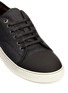 Detail View - Click To Enlarge - LANVIN - Gummy toe cap textured leather sneakers