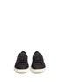 Front View - Click To Enlarge - LANVIN - Gummy toe cap textured leather sneakers