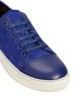 Detail View - Click To Enlarge - LANVIN - Gummy toe cap suede sneakers