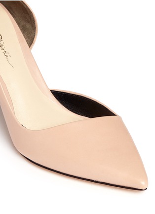 Detail View - Click To Enlarge - 3.1 PHILLIP LIM - 'Martini' cutout side suede pumps