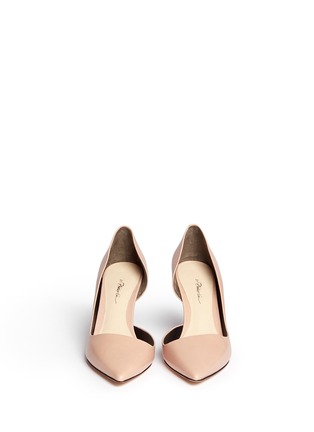 Front View - Click To Enlarge - 3.1 PHILLIP LIM - 'Martini' cutout side suede pumps