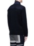 Back View - Click To Enlarge - SACAI - Flannel back yoke wool sweater