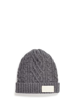 Main View - Click To Enlarge - SACAI - Cable knit wool beanie