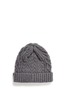 Figure View - Click To Enlarge - SACAI - Cable knit wool beanie