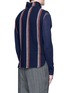 Back View - Click To Enlarge - SACAI - Stripe raw edge flannel vest