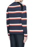 Back View - Click To Enlarge - SACAI - Ribbed trim stripe wool sweater