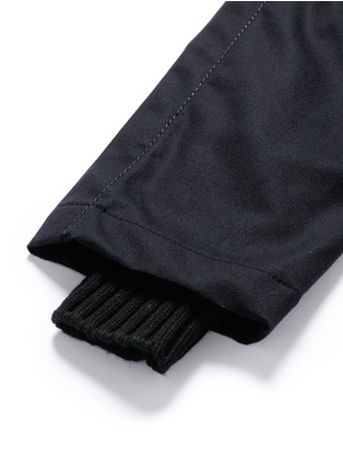 Detail View - Click To Enlarge - SACAI - Slim fit ribbed cuff wool pants
