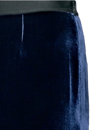 Detail View - Click To Enlarge - T BY ALEXANDER WANG - Velvet wide leg pants