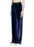 Front View - Click To Enlarge - T BY ALEXANDER WANG - Velvet wide leg pants