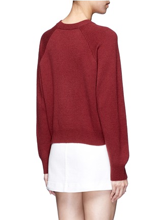 Back View - Click To Enlarge - T BY ALEXANDER WANG - Raglan sleeve wool-cashmere sweater