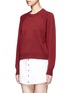Front View - Click To Enlarge - T BY ALEXANDER WANG - Raglan sleeve wool-cashmere sweater