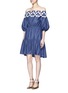 Figure View - Click To Enlarge - PETER PILOTTO - 'Pallas' floral lace tiered off-shoulder dress