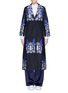 Main View - Click To Enlarge - HELEN LEE - 'Bad Bunny' jacquard long coat