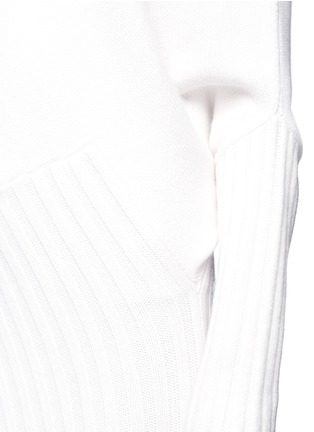 Detail View - Click To Enlarge - HELEN LEE - Dolman sleeve asymmetric knit dress