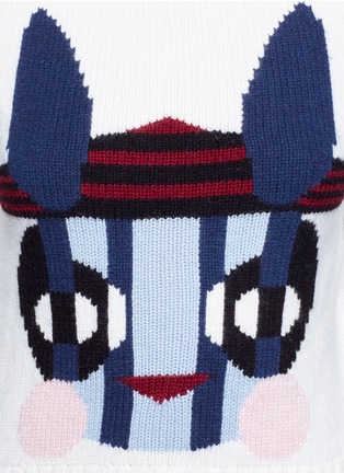 Detail View - Click To Enlarge - HELEN LEE - Bad Bunny' intarsia turtleneck sweater