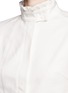 Detail View - Click To Enlarge - HELEN LEE - 'Lotus' ruffle stand collar cropped shirt