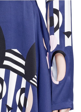 Detail View - Click To Enlarge - HELEN LEE - 'Bad Bunny' print flared dress