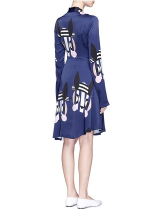 Back View - Click To Enlarge - HELEN LEE - 'Bad Bunny' print flared dress