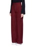 Front View - Click To Enlarge - HELEN LEE - High waist wool blend flared pants