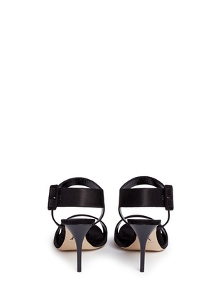 Back View - Click To Enlarge - PAUL ANDREW - 'Kalida' buckle satin slingback sandals