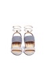 Front View - Click To Enlarge - PAUL ANDREW - 'Xiamen' colourblock suede strappy sandals