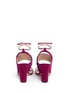 Back View - Click To Enlarge - PAUL ANDREW - 'Xiamen' colourblock suede slingback sandals