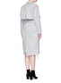Back View - Click To Enlarge - COMME MOI - Frayed wool blend belted trench coat