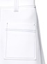 Detail View - Click To Enlarge - COMME MOI - Patch pocket twill midi skirt