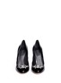 Front View - Click To Enlarge - - - Jewel brooch patent leather pumps