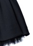 Detail View - Click To Enlarge - VALENTINO GARAVANI - 'Black Swan' tulle underskirt Crepe Couture ballet dress