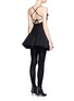 Back View - Click To Enlarge - VALENTINO GARAVANI - 'Black Swan' tulle underskirt Crepe Couture ballet dress