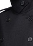 Detail View - Click To Enlarge - VALENTINO GARAVANI - Foldup armseye virgin wool cape