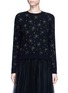 Main View - Click To Enlarge - VALENTINO GARAVANI - Star embroidered virgin wool-cashmere sweater