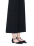 Figure View - Click To Enlarge - KATE SPADE - 'Becca' jewelled bow T-strap leather flats