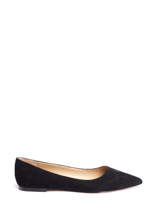 Main View - Click To Enlarge - SAM EDELMAN - 'Ruby' keyhole vamp suede skimmer flats