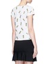 Back View - Click To Enlarge - ALICE & OLIVIA - 'Robin' pineapple embellished T-shirt