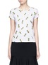 Main View - Click To Enlarge - ALICE & OLIVIA - 'Robin' pineapple embellished T-shirt