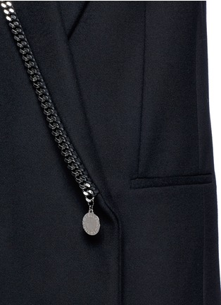 Detail View - Click To Enlarge - STELLA MCCARTNEY - Falabella chain wool blend melton overcoat
