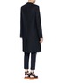 Back View - Click To Enlarge - STELLA MCCARTNEY - Falabella chain wool blend melton overcoat