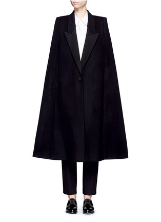 Main View - Click To Enlarge - STELLA MCCARTNEY - 'Becker' wool blend melton tuxedo cape coat