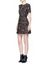 Figure View - Click To Enlarge - ALEXANDER MCQUEEN - 'Obsession' print pleated crepe dress