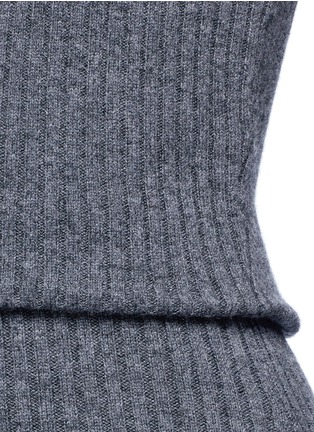 Detail View - Click To Enlarge - ALICE & OLIVIA - 'Arra' rib knit turtleneck dress