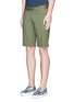 Front View - Click To Enlarge - DENHAM - 'Razor' cotton shorts