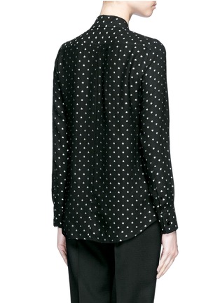 Back View - Click To Enlarge - GIVENCHY - Star jacquard silk blend shirt