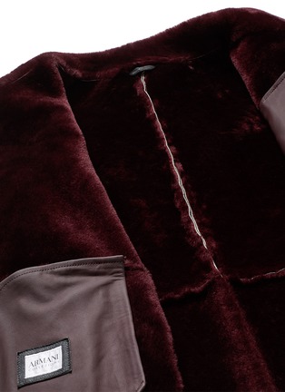 Detail View - Click To Enlarge - ARMANI COLLEZIONI - Shearling coat