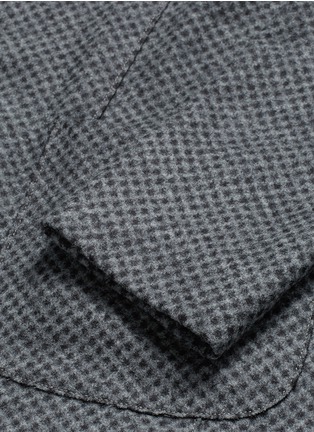 Detail View - Click To Enlarge - ARMANI COLLEZIONI - Dot print felted soft blazer