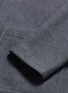 Detail View - Click To Enlarge - ARMANI COLLEZIONI - Nehru collar bonded wool blouson jacket
