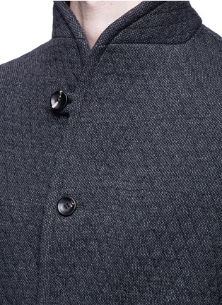 Detail View - Click To Enlarge - ARMANI COLLEZIONI - Diamond quilted soft blazer